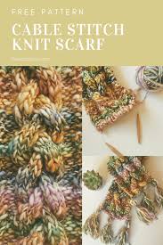 Meandering paw prints free crochet scarf pattern. Chunky Cable Knit Scarf A Free Pattern Blue Corduroy