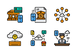 Internet Of Things Icons By Komkrit Noenpoempisut Electronics Poster Electronics Illustration Marketing Strategy Social Media