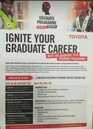 With over a million visitors a month, we are one of the most popular destinations to find employment online in south africa. Toyota Graduate Programme 2020
