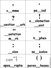 The major punctuation marks are the period, comma, exclamation point these marks organize sentences and give them structure. Punctuation Marks Enchantedlearning Com