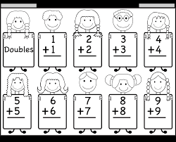 Addition Doubles Facts Beginner Addition Worksheet Free