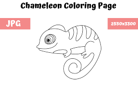 Please share by linking to this page. Coloring Page For Kids Chameleon Graphic By Mybeautifulfiles Creative Fabrica