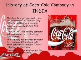 However, with plenty of advertising and a great business model. Summary On The History Of The Coca Cola Company