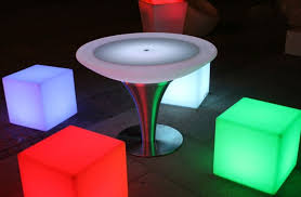 The goods boast solid tops, including marble, glass, and wood. Futuristic Led Coffee Table
