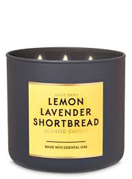 Lemon Lavender Shortbread 3 Wick Candle Bath Body Works Bath Body Works Candles Lavender Shortbread Lemon Lavender