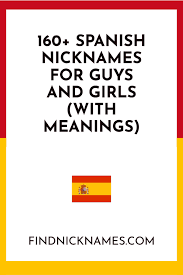 160 Spanish Nicknames For Guys And Girls With Meanings Nicknames For Guys Cute Names For Boyfriend Nicknames For Boyfriends