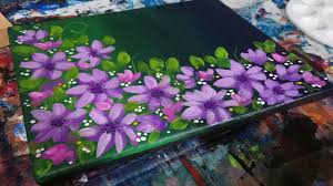 Chinese painting has a tremendously long history, with distinctive characteristics and style that set it apart from other artistic schools. Easy Flowers And Leaves Acrylic Painting On Canvas Youtube