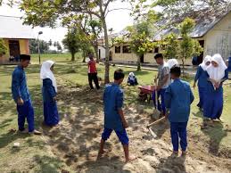 Gambar gotong royong di sekolah kartun bestkartun. Gambar Gotong Royong Di Sekolah Guru