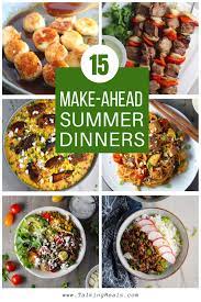 Mexican chicken or turkey salad with tomato and black bean salsa. 15 Yummy Make Ahead Summer Dinner Recipes Talking Meals