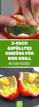 gefullte paprika mit hackfleisch und frischkase fur den grill rezept gefulltes gemuse paprika mit hackfleisch lecker schmecker rezepte