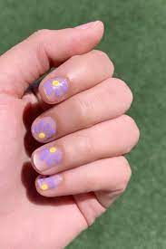 Blush with floral short nails design. 10 Trendy Nail Art Designs That Look Great On Short Nails Vogue India