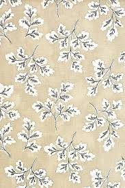 Black And White Floral Cotton Fabric 