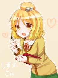 Group Of Isabelle From Animal Crossing New Leaf We Heart It Animal Crossing Fan Art Animal Crossing Characters Animal Crossing