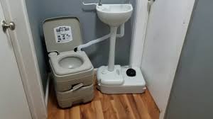 portable toilet and sink combo! how