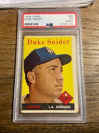 1958 Topps Duke Snider #88 PSA 3 LA Dodgers