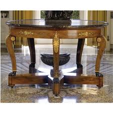 A Spanish Portor Marble Topped Gilt Bronze Mounted Walnut Gueridon Table Br Empire Lot Neoclassical Furniture Furniture Gianni Versace