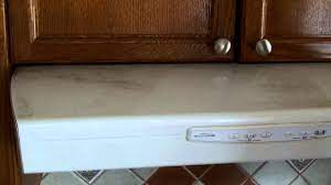 Most are metal that can be cleaned and reused for many years while some are disposable charcoal filters. Cleaning Challenge Sticky Residue On Range Hood Youtube