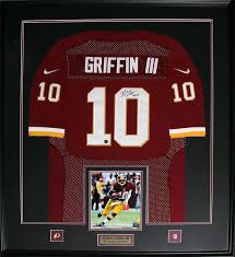 If you start it, you finish it. Robert Griffin Iii Rg3 Washington Redskins Signed Jersey Nfl Football Frame Ebay