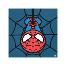 Kawaii Spider Man Hanging Upside Down Canvas Print Zazzle Com Spiderman Canvas Art Kawaii Spider Spiderman Painting