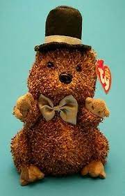 Ty Beanie Baby Punxsutawn E Phil 2006 Groundhog Day American Red Cross Baby Beanie Ty Beanie Groundhog Day