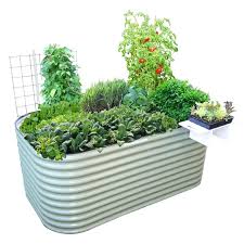 Birdies Raised Garden Beds Birdies 2200 X 1300 X 740mm Mist Green 6 In 1 Raised Garden Bed Raised Garden Beds Garden Beds