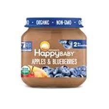 Happy Baby Stage 2 Clearly Crafted Apples And Blueberries Jar 4 Oz Meijer