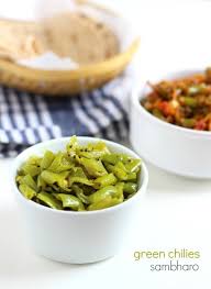 Green Chilies Sambharo How To Make Marcha No Sambharo Recipe Side Dishes Easy Indian Food Recipes Vegetarian Cooking