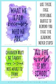 Quotes About Learning For Your Home Classroom The Kitchen Table Classroom Classroom Quotes Learning Quotes Education Free Printable Quotes