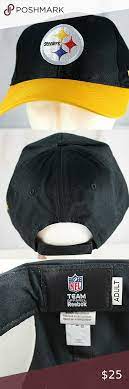 Pittsburgh Steelers Black Yellow Nfl Baseball Cap In 2021 Pittsburgh Steelers Hats Pittsburgh Steelers Carolina Panthers Blue