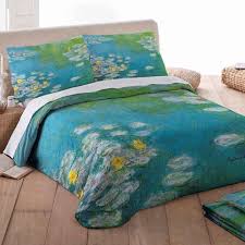 Lenzuola matrimoniali imberti rose rosse cm 250x300. Copripiumino Matrimoniale Monet Ninfee Biancheria48 Shop