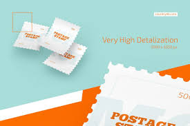 Postage Stamp Mockup Set In 2020 Stationery Mockup Post Stamp Postage Stamps