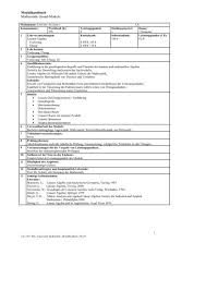 Auf studocu findest du alle zusammenfassungen, klausurfragen und mitschriften für den kurs. Format Einer Modulbeschreibung Nach Aqas Vorlage Mathematik