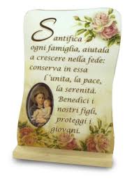 Nella necessità in cui verso. Tavola Con Preghiera A Sant Antonio Base 10 X 15 Cm Quadretti