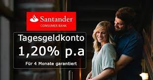 Ohne risko sparen und trotzdem was wagen. 1 20 Auf Tagesgeld Bei Der Santander Bank Osterreich 4 Monate Garantiert Online Zinsenvergleich