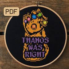 We did not find results for: Thanos Cross Stitch Pattern Thanos Was Right Marvel Cross Etsy In 2021 Marvel Cross Stitch Cross Stitch Patterns Modern Cross Stitch Patterns