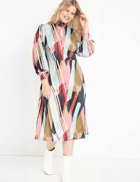 Long sleeve navy blue dress with floral pattern in the center knee length. 41 Dresses So Gorgeous You Ll Probably Want To Wear Them All Winter Long