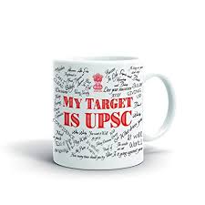 Union public service commission (upsc) is a premier government based recruiting authority in india. Buy Aqsi Ceramic My Target Is Upsc Motivational Quote Coffee Mug White 325 Ml Online At Low Prices In India Amazon In