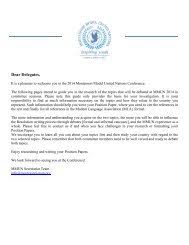 Essentially, the paper forces you to write out you country's viewpoints in paragraph form. Sample Position Papers Montessori Model United Nations