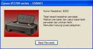 Cara mudah mengatasi printer yang tidak terdeteksi di laptop atau komputer bisa dimulai dengan mengecek kabel usb terlebih dahulu. Tips Cara Mengatasi Error B200 Printer Canon Ip2770 Ampuh Berhasil Carispesifikasi Com