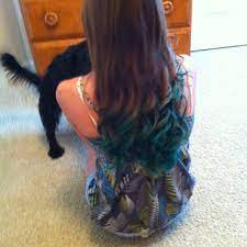 Blue Kool Aided Hair Kool Aid Hair Kool Aid Hair Dye Hair And Makeup Tips