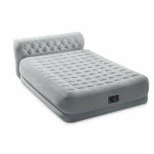 Queen Dura Beam Series Headboard Airbed With Built In Pump Air Bed Air Mattress Mattress