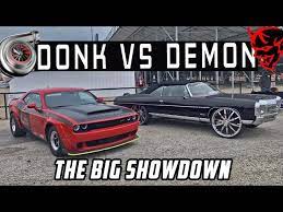Maybe you would like to learn more about one of these? Donkmaster Vs Demonology Z06 Donk Vs Dodge Demon Srt The Big Showdown Youtube