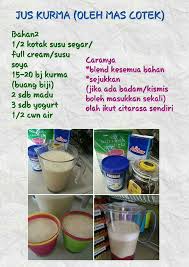Selain rasanya yang manis dan khas, jus kurma juga memiliki kandungan gizi yang sangat bermanfaat bagi. Jus Kurma Resep Resep Minuman Makanan