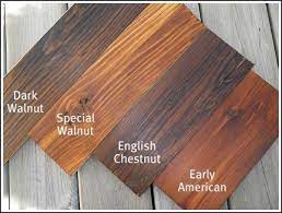 Half dark walnut, half weathered oak stain by minwax on pine. Chestnut Stain On Pine Early American Staining Wood Wood Stain Colors Floor Stain Colors