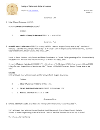 1 Family of Pieter and Antje Ackerman