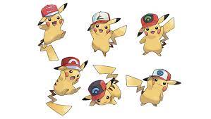 A New Movie And A New Pikachu For You Pokemon Com You Can Get An Exclusive Pikachu Wearing One Of These Hats For Your Pok Pikachu Pokemon Sun Cute Pokemon