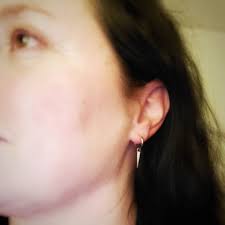 Sterling Silver Hoops, Diamond Spike Earrings, Cz Spike, 12mm Huggie Hoop,  Dangling Spike Hoop Earrings, Minimalist Jewelry, Edgy Earrings