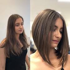 This long, layered bob hairstyles' idea has a rounder shape than long bob hairstyles for fine hair, giving it a trendy 1960's look. Long Bob Hair Style 2019