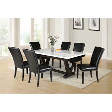 Cedric Dining Table In 2020 Marble Dining Rectangular Dining Table 7 Piece Dining Set