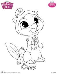 Palace pets beauty coloring page. Free Princess Palace Pets Coloring Page Of Otto Skgaleana Coloring Pages